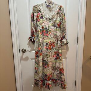 Vintage Brides World Designer‎ Collection Floral Cottagecore Prairie Dress